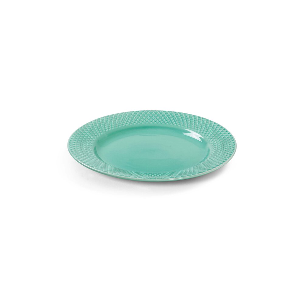 Rhombe Color frokosttallerken, Aqua - Ø21 cm